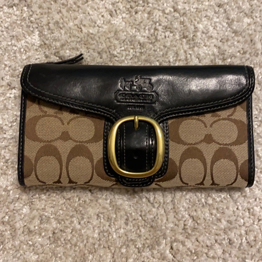 Coach wallet and matching check book wallet